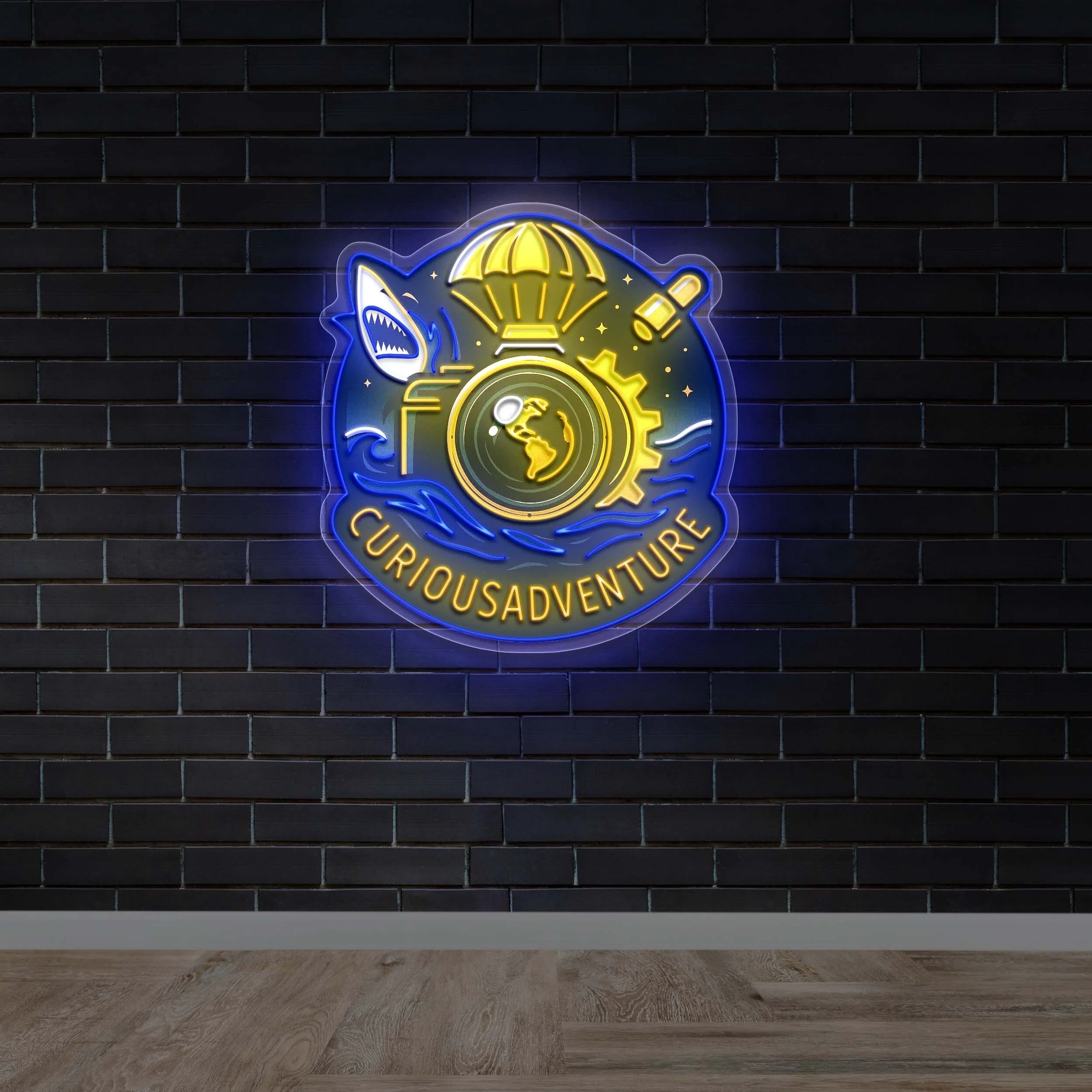 Curious Adventure (version 2) - Premium Neon Artwork
