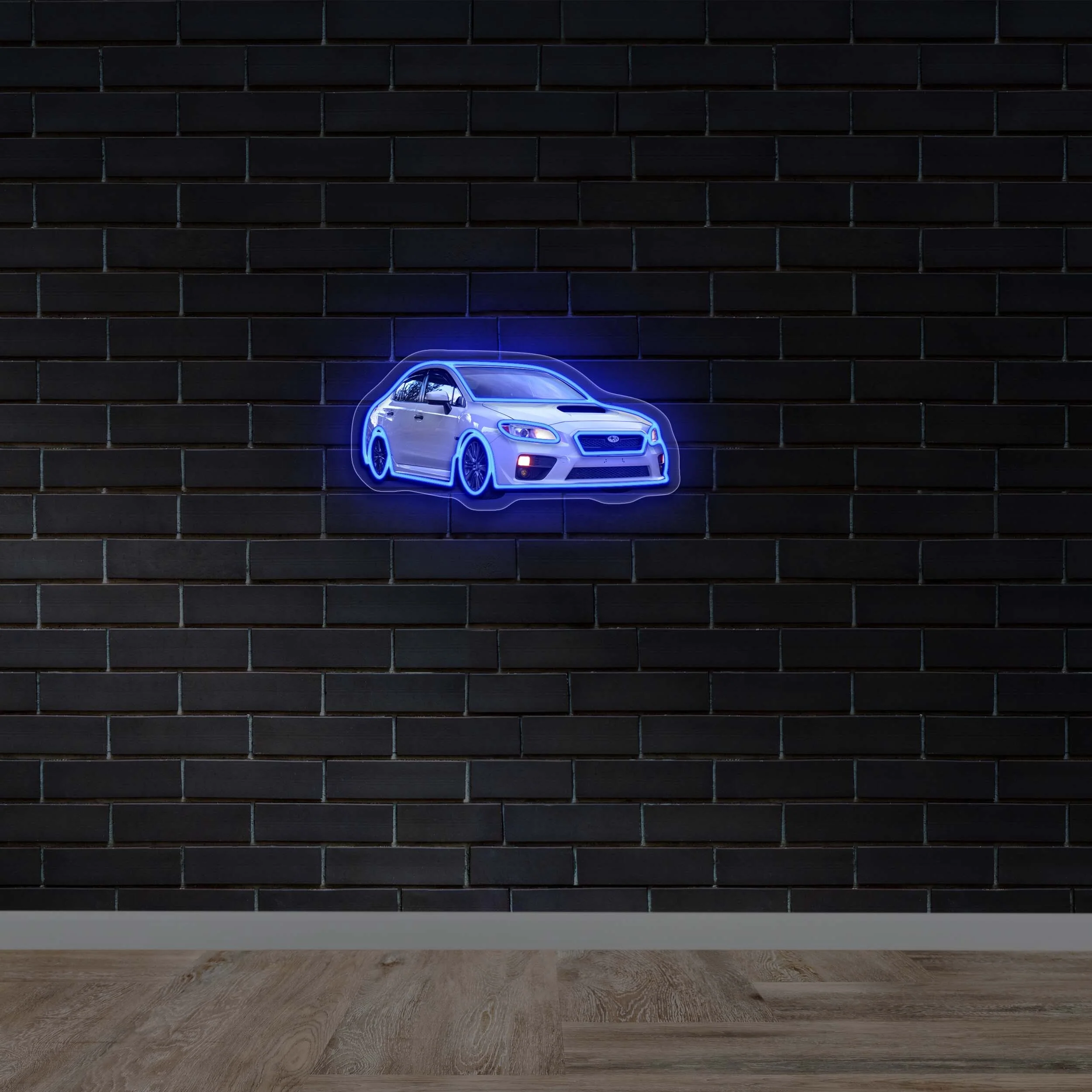 Custom Car Silhouette - Premium Neon Artwork