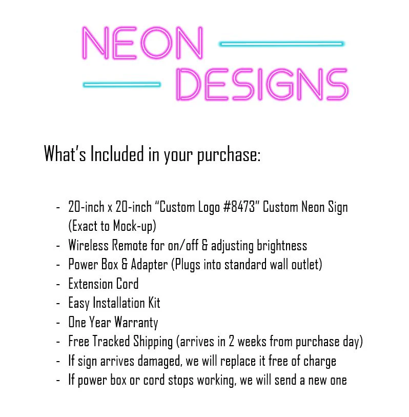 Custom Logo #8473 - Premium Neon Artwork - Image 2