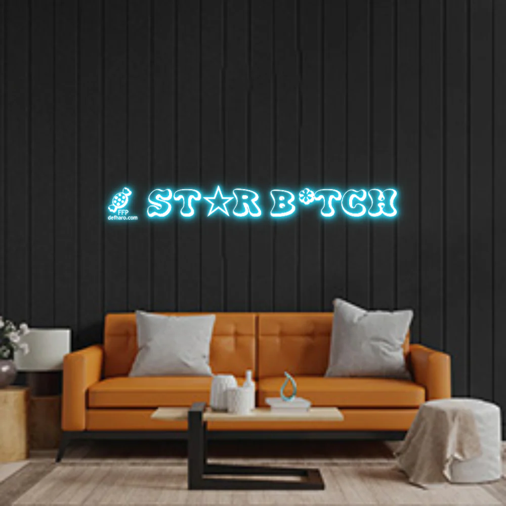 Custom Neon: 5 ST☆R B*TCH