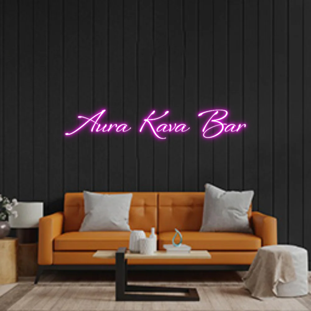 Custom Neon: Aura Kava Bar