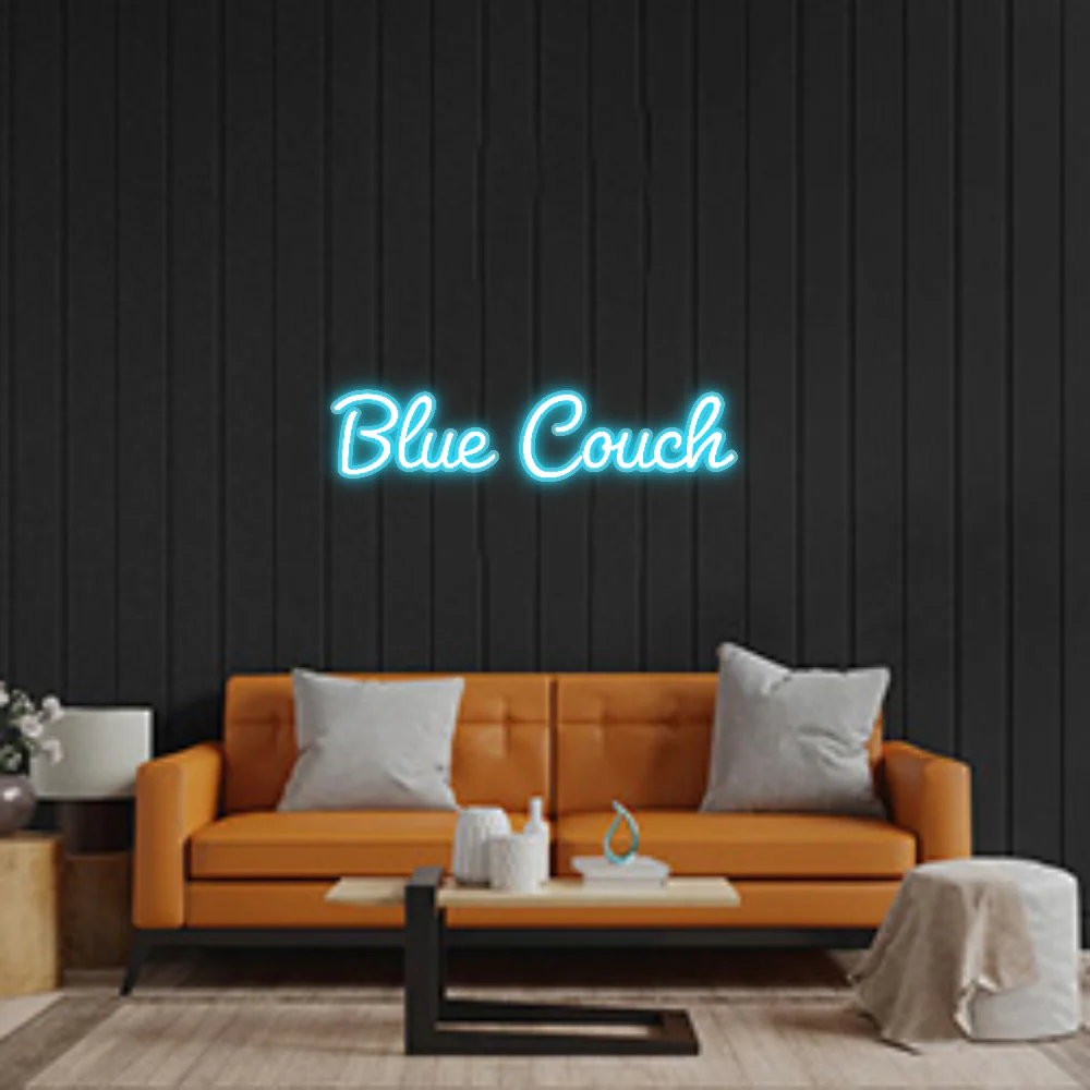 Custom Neon: Blue Couch