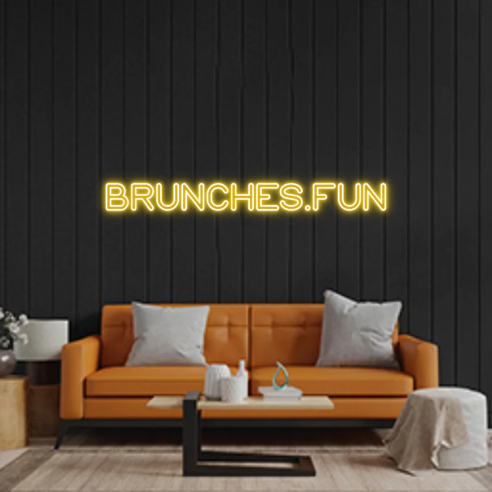 Custom Neon: BRUNCHES.FUN