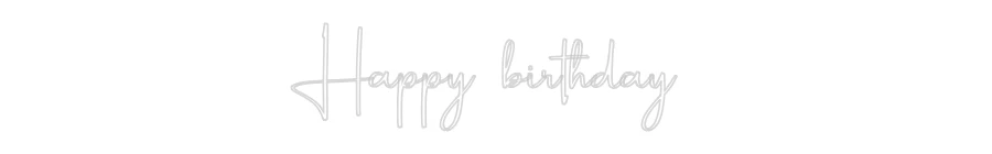 Custom Neon: Happy birthday - Image 2