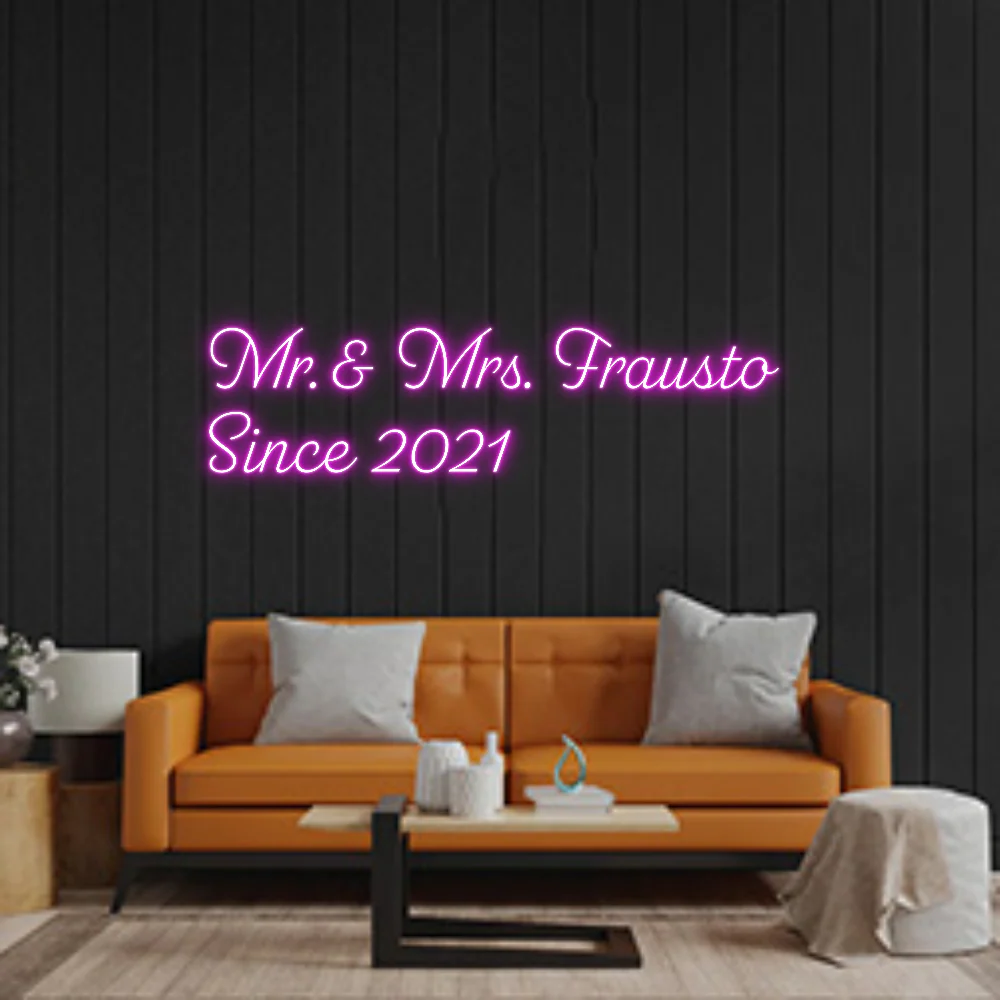 Custom Neon: Mr. & Mrs. Fr...