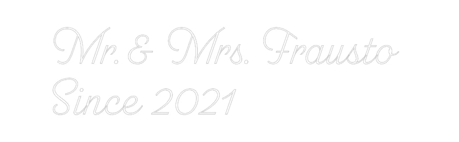 Custom Neon: Mr. & Mrs. Fr... - Image 2