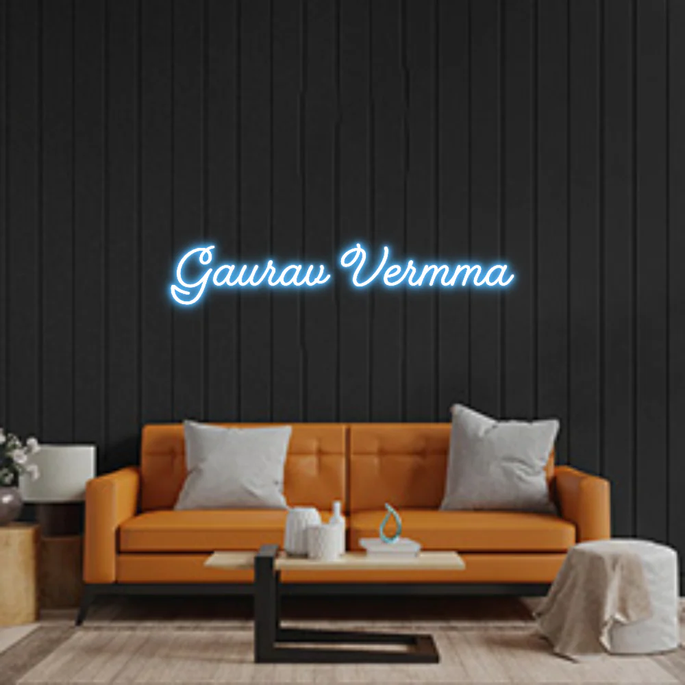 Custom Neon Sign: Gaurav Vermma