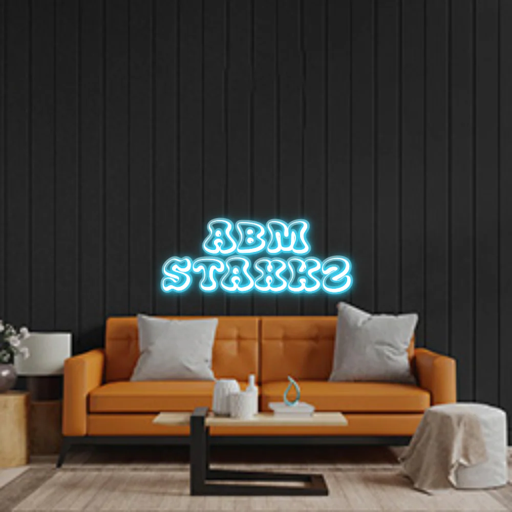 Custom Neon Sign: ABM STAXKZ