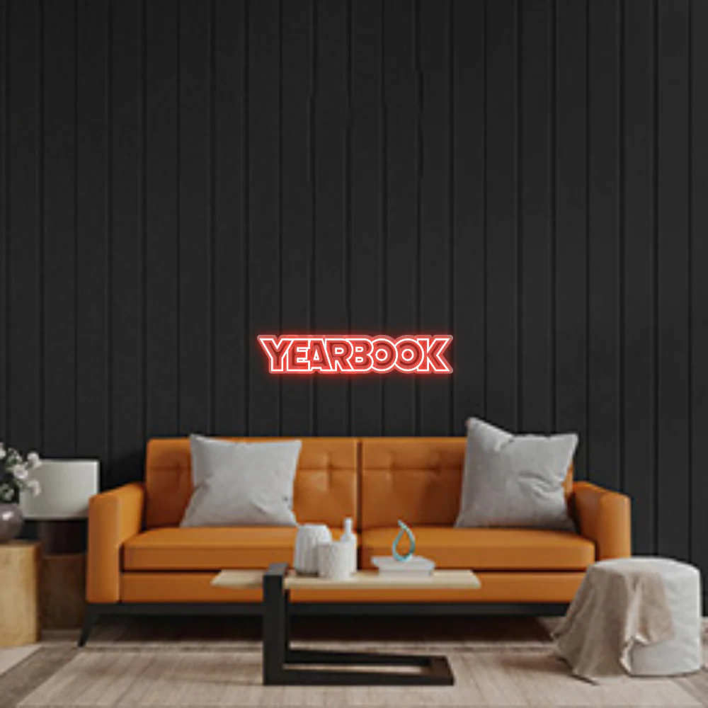 Custom Neon Sign: yearbook
