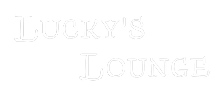Custom Neon Sign: Lucky's Lounge - Image 2