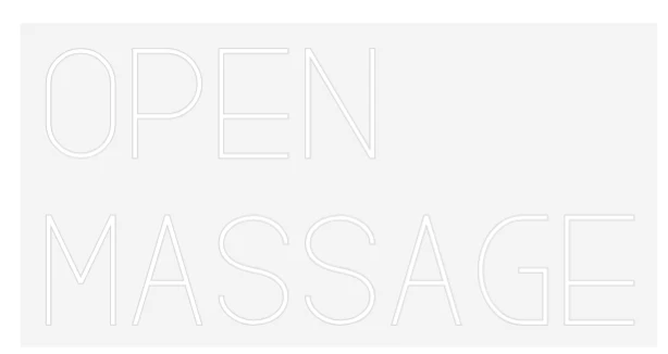 Custom Neon Sign: OPEN MASSAGE - Image 2