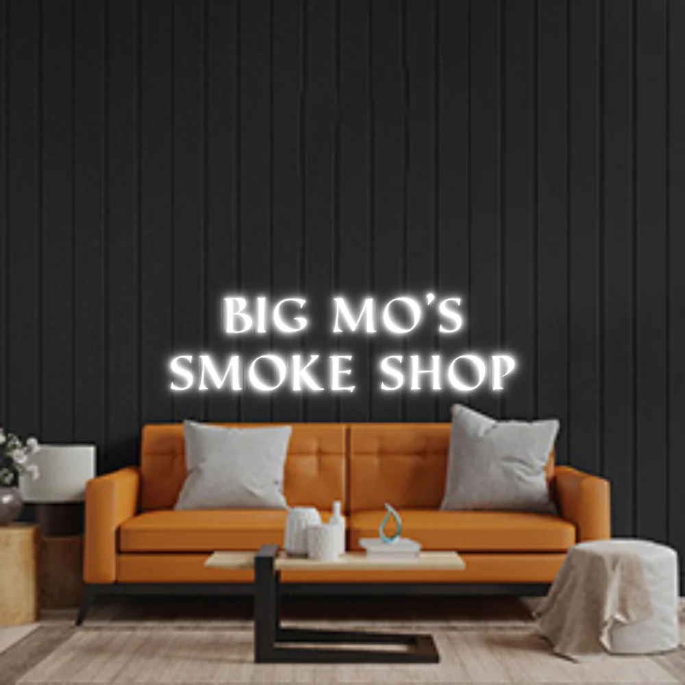 Custom Neon Sign: Big Mo’s Smoke...