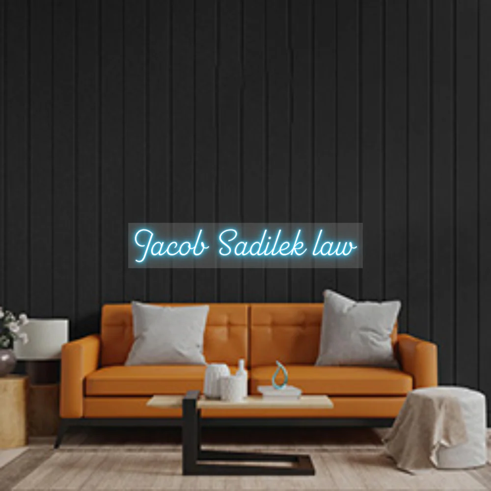 Custom Neon Sign: Jacob Sadilek l...