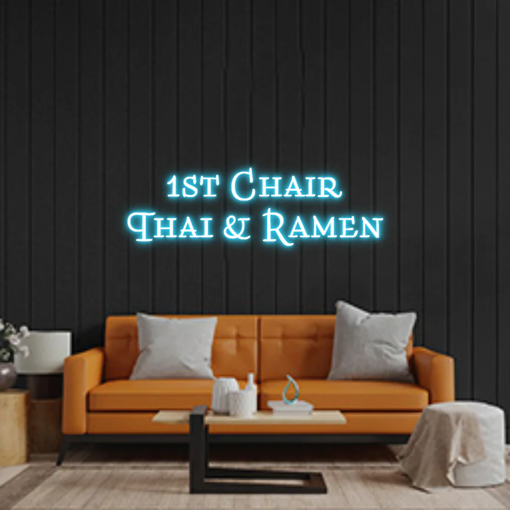 Custom Neon Sign: 1st Chair Thai...