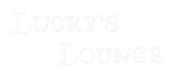 Custom Neon Sign: Lucky's Lounge - Image 2