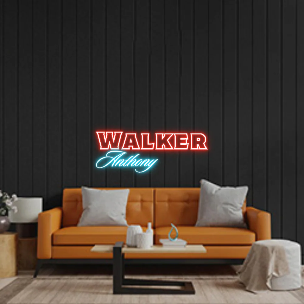 Custom Neon Sign: Walker Anthony