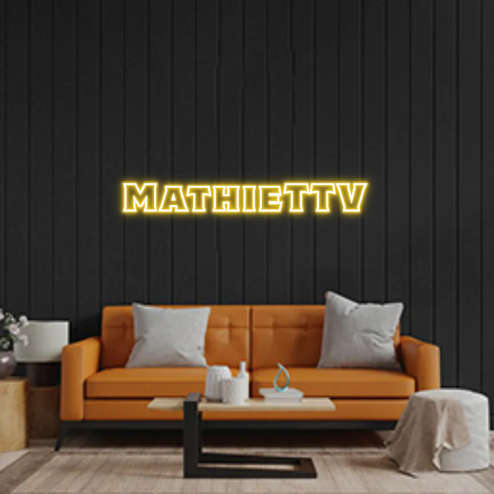 Custom Neon Sign: MathieTTV