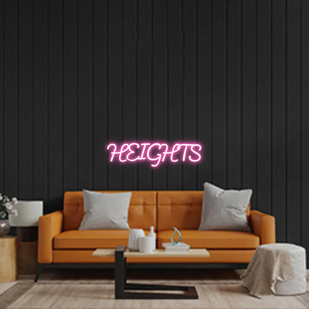 Custom Neon Sign: HEIGHTS