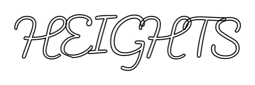 Custom Neon Sign: HEIGHTS - Image 2