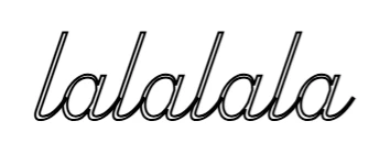 Custom Neon Sign: lalalala - Image 2