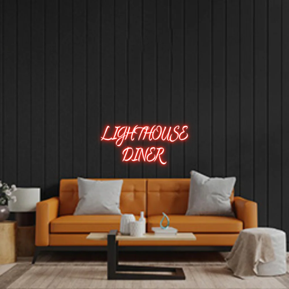 Custom Neon Sign: LIGHTHOUSE DINE...