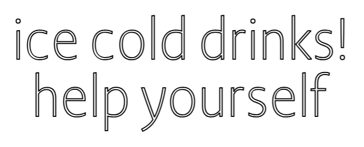 Custom Neon Sign: ice cold drinks... - Image 2