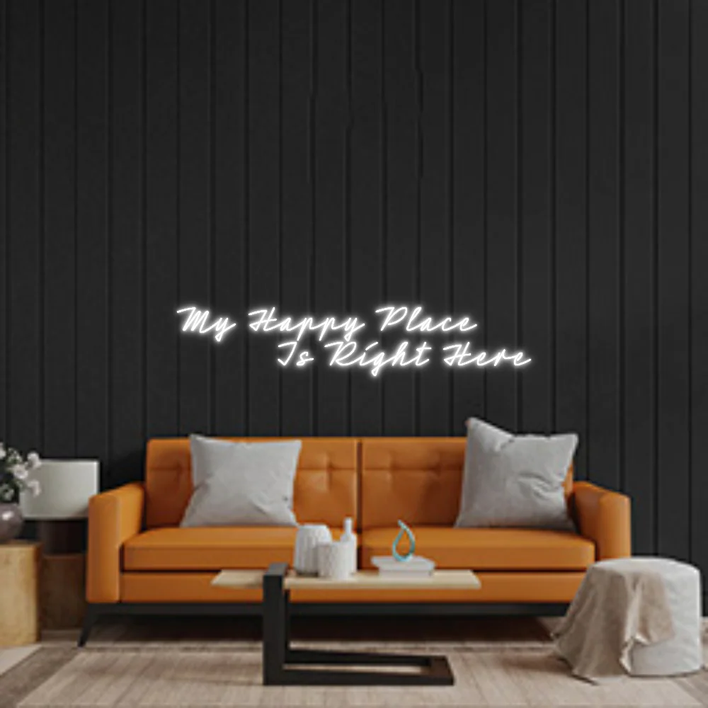 Custom Neon Sign: My Happy Place...