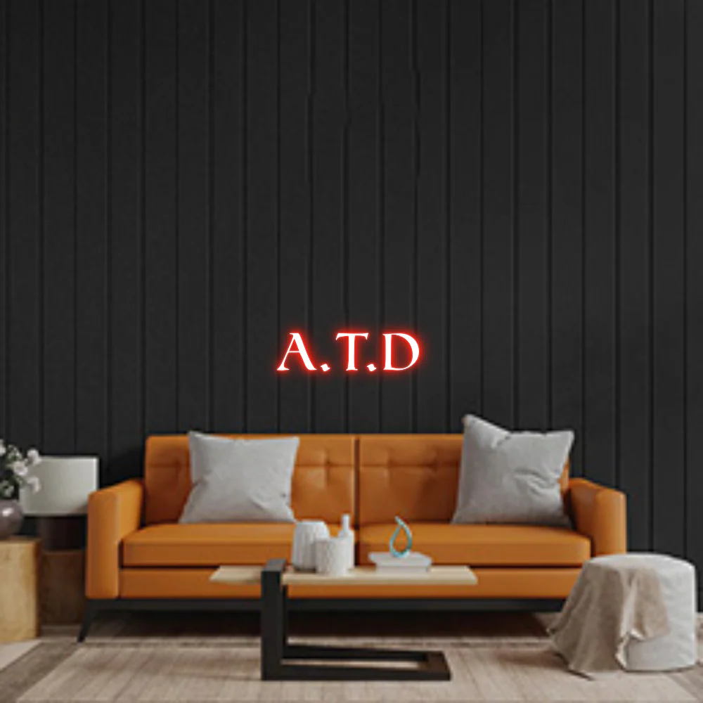 Custom Neon Sign: A.T.D