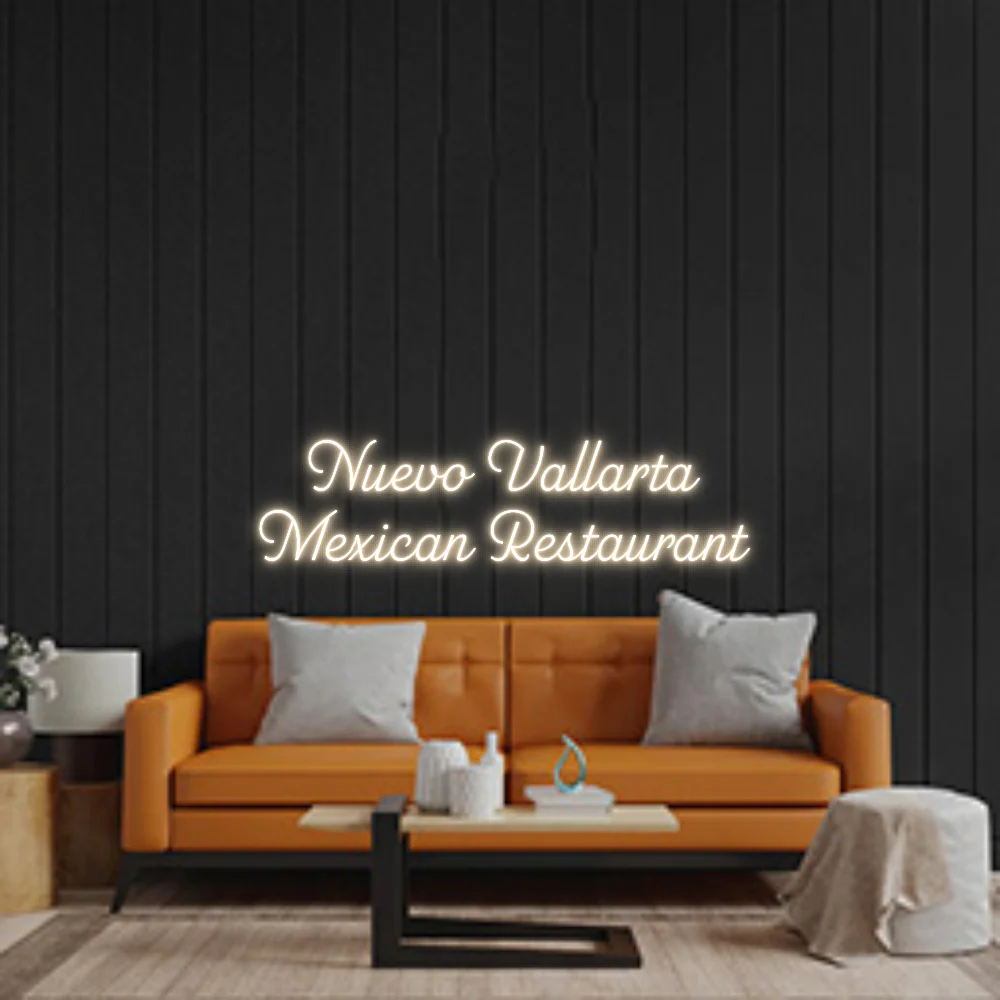 Custom Neon Sign: Nuevo Vallarta...