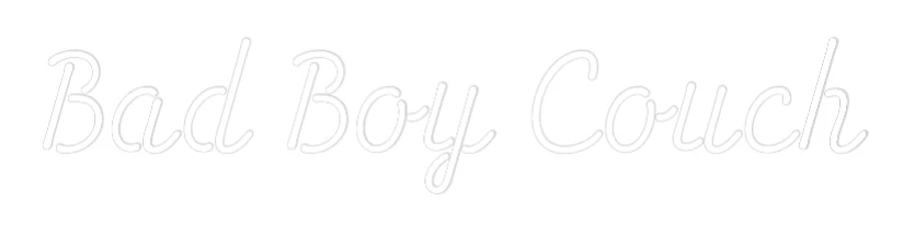 Custom Neon Sign: Bad Boy Couch - Image 2