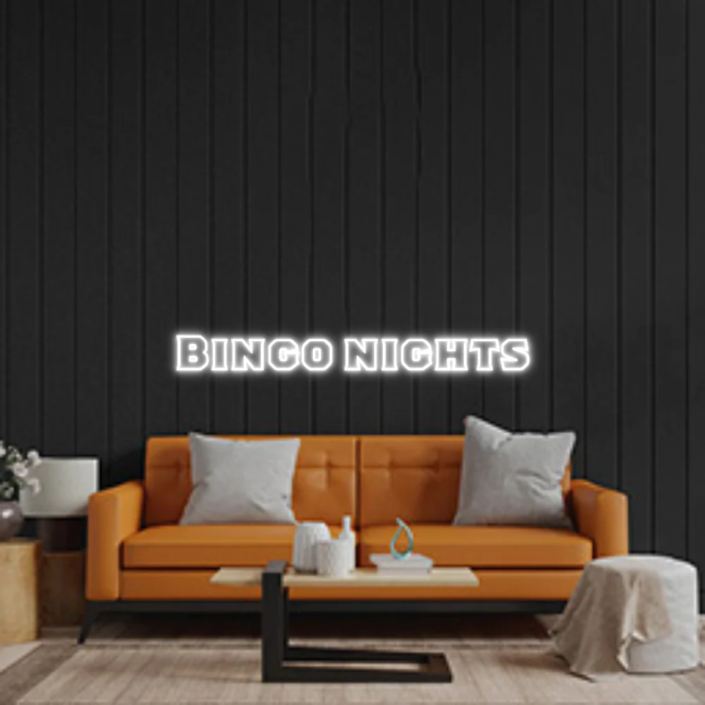 Custom Neon Sign: Bingo nights
