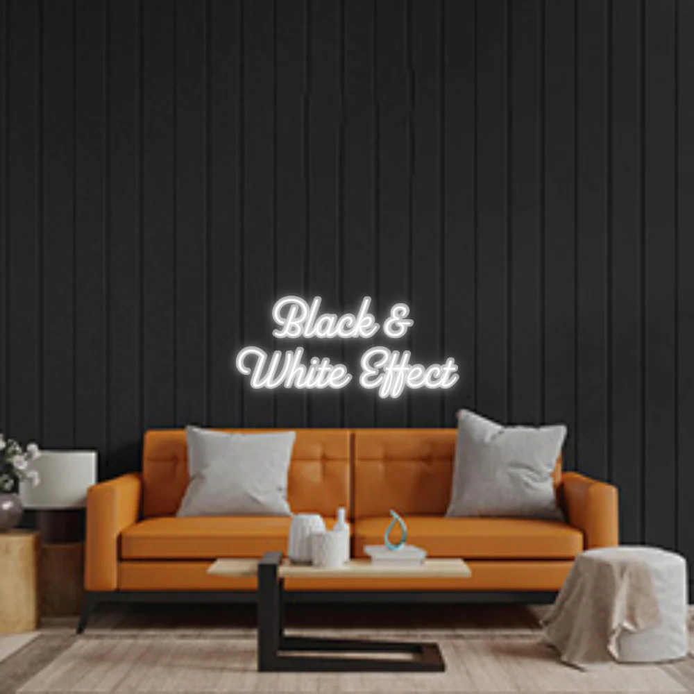 Custom Neon Sign: Black &
Whi...
