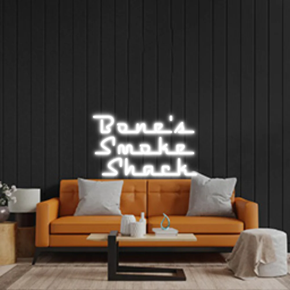 Custom Neon Sign: Bone's Smoke Sh...
