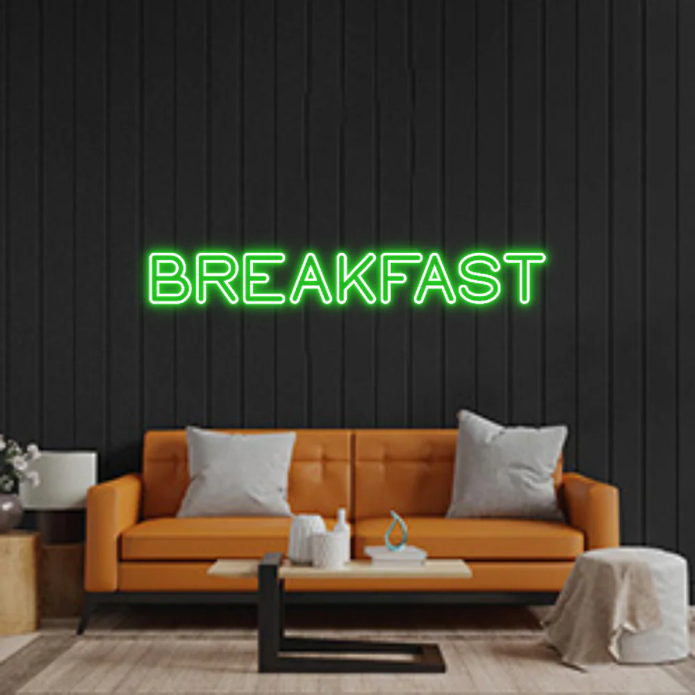 Custom Neon Sign: BREAKFAST