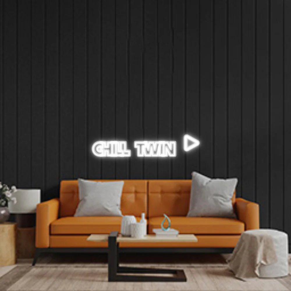 Custom Neon Sign: Chill Twin