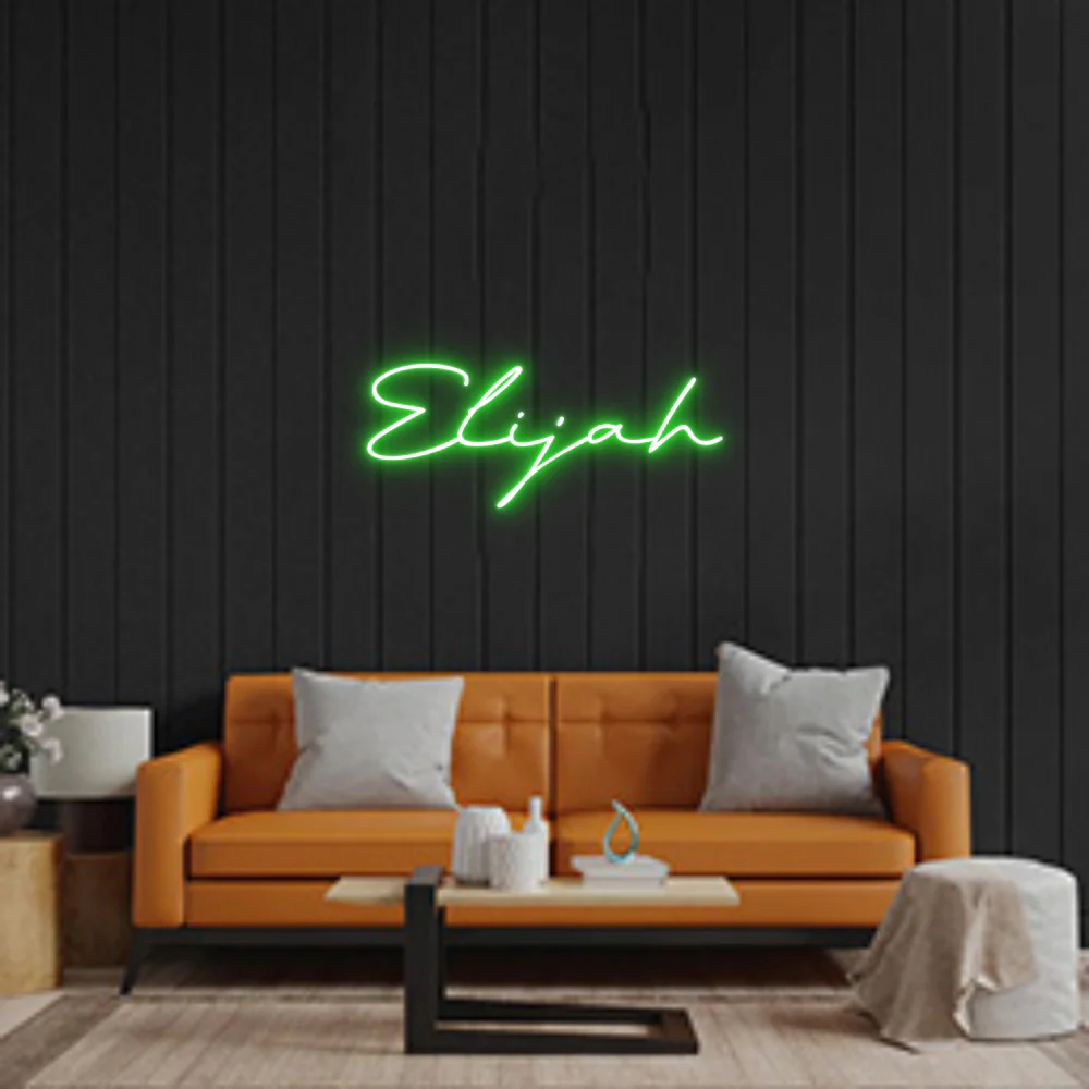 Custom Neon Sign: Elijah