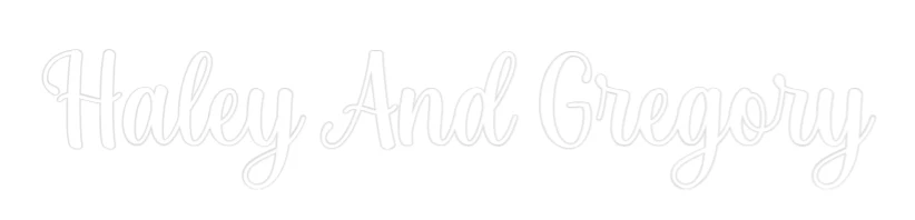 Custom Neon Sign: Haley And Gre... - Image 2