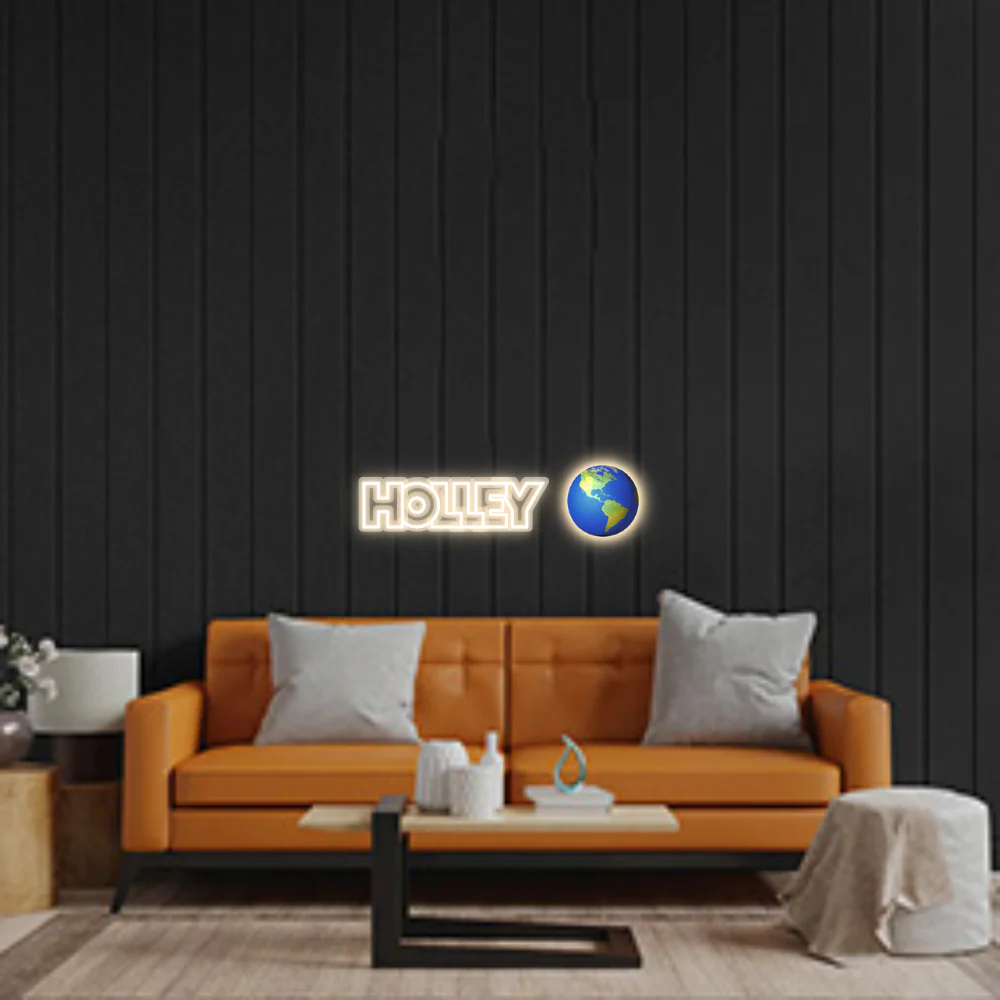 Custom Neon Sign: Holley 🌎