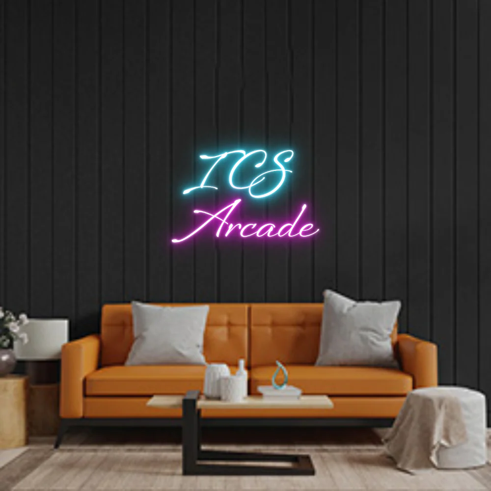 Custom Neon Sign: ICS 
Arcade