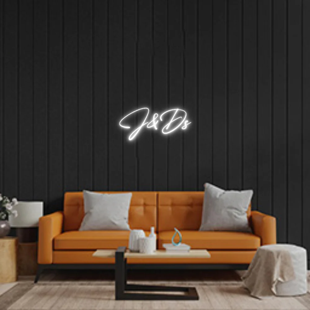 Custom Neon Sign: J&Ds
