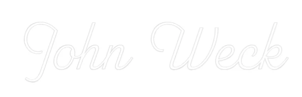 Custom Neon Sign: John Weck - Image 2