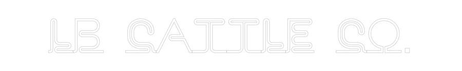 Custom Neon Sign: Lb Cattle Co. - Image 2