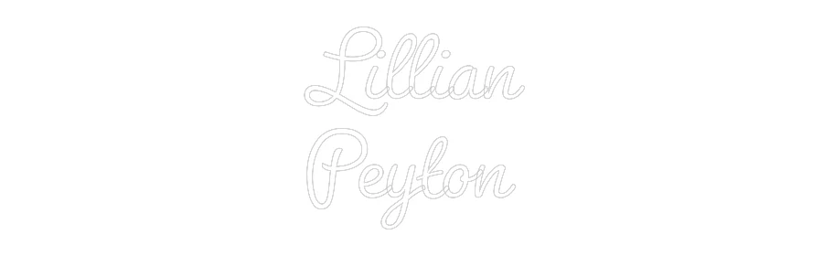 Custom Neon Sign: Lillian
Peyton - Image 2