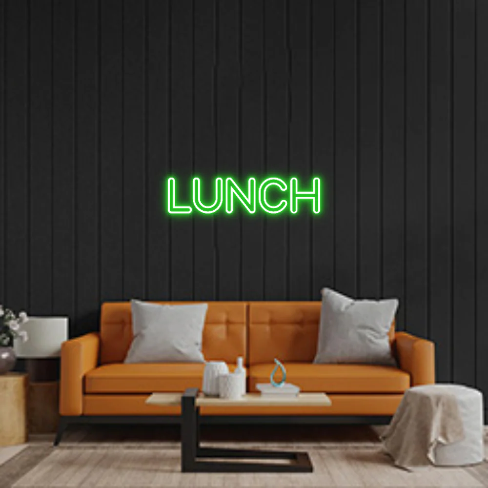 Custom Neon Sign: LUNCH