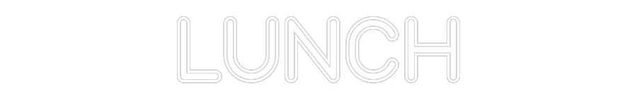 Custom Neon Sign: LUNCH - Image 2