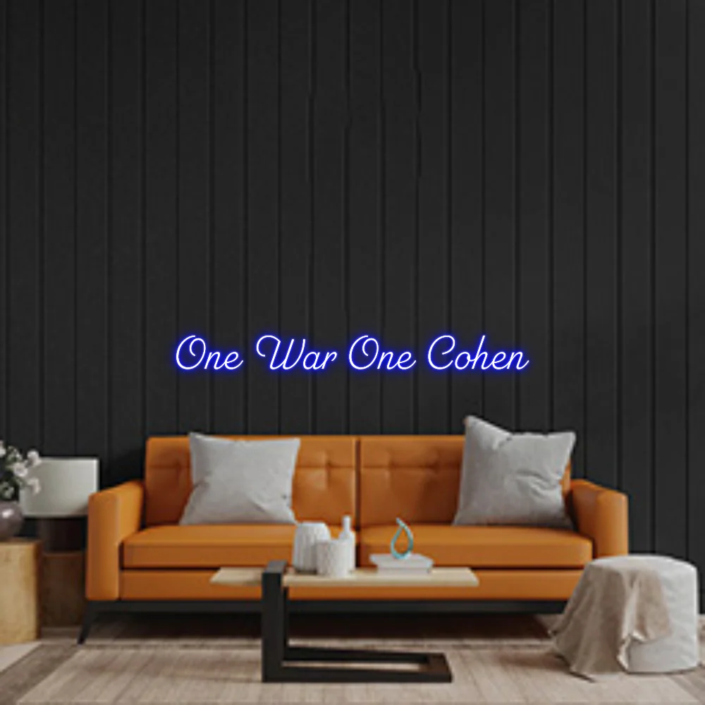 Custom Neon Sign: One War One Coh...