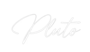 Custom Neon Sign: Pluto - Image 2