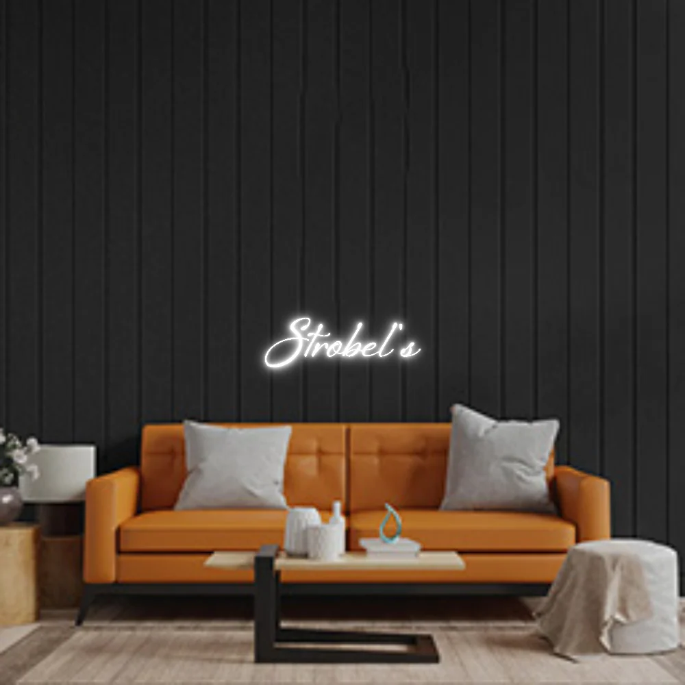 Custom Neon Sign: Strobel's
