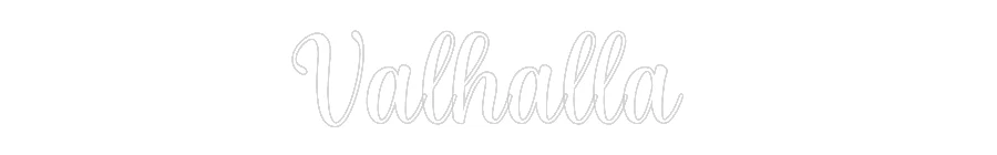 Custom Neon Sign: Valhalla - Image 2