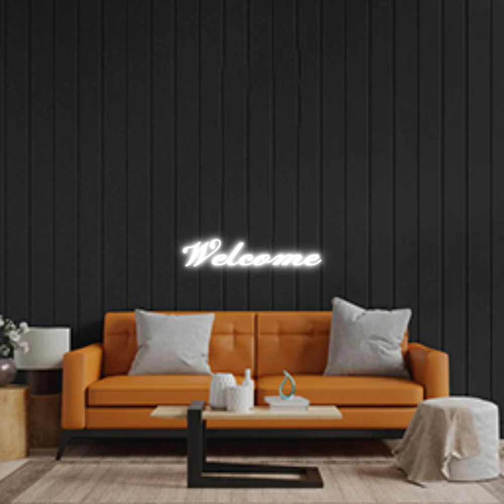 Custom Neon Sign: Welcome